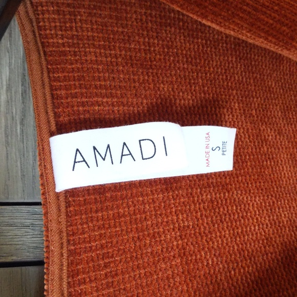 Amadi Rust Color Dress Robe - Picture 2 of 8